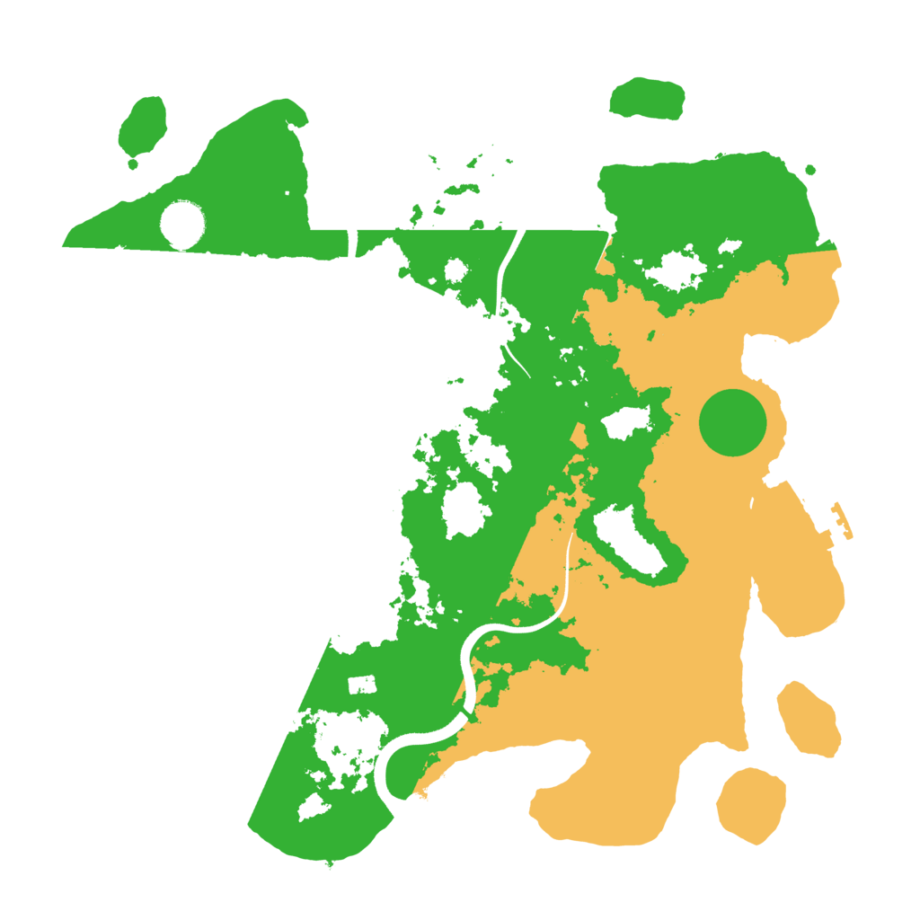 Biome Rust Map: Procedural Map, Size: 3600, Seed: 92539195