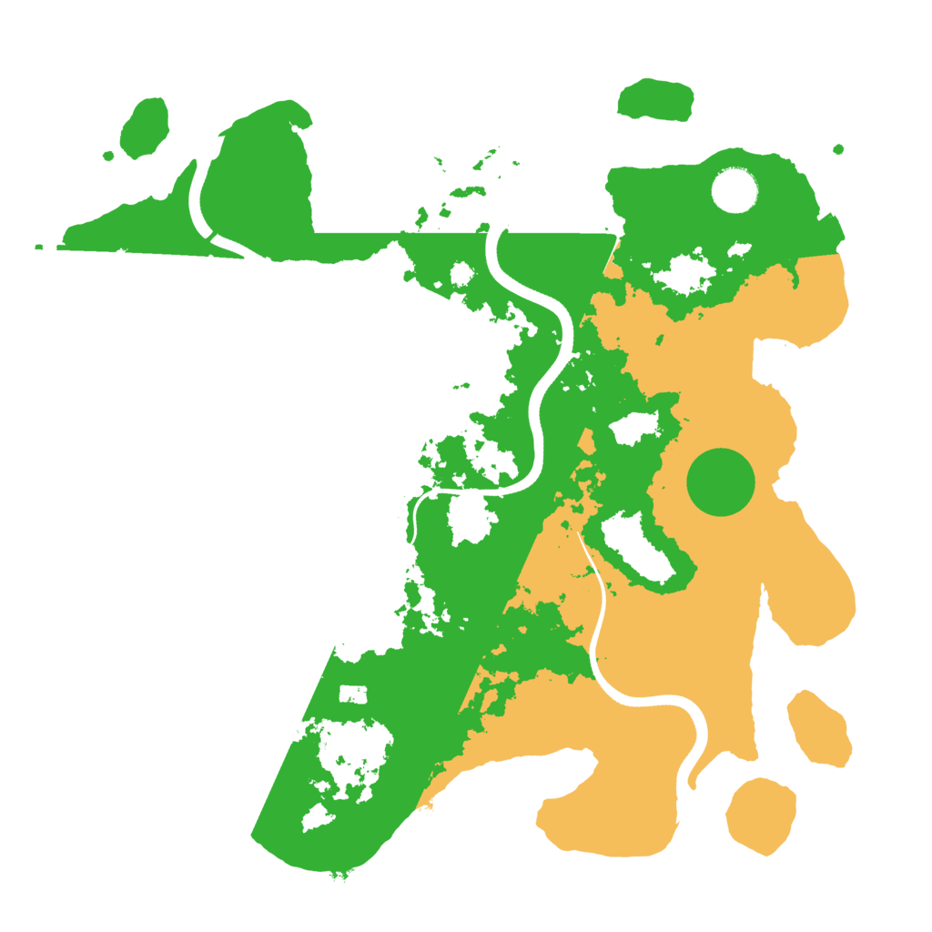 Biome Rust Map: Procedural Map, Size: 3600, Seed: 92539195