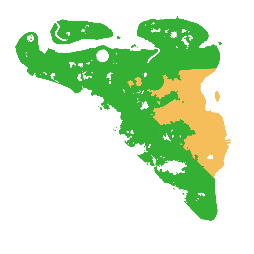 Biome Rust Map: Procedural Map, Size: 3600, Seed: 2886