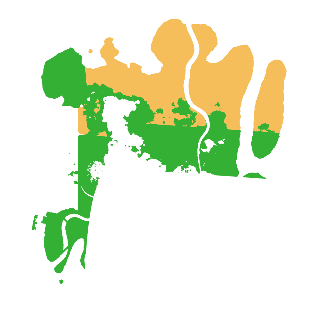 Biome Rust Map: Procedural Map, Size: 3000, Seed: 1230105