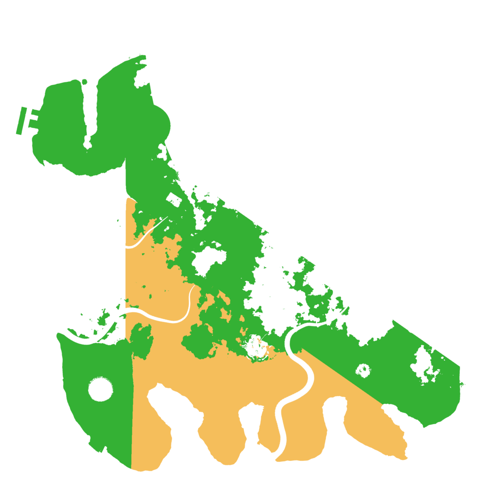 Biome Rust Map: Procedural Map, Size: 3650, Seed: 66979987