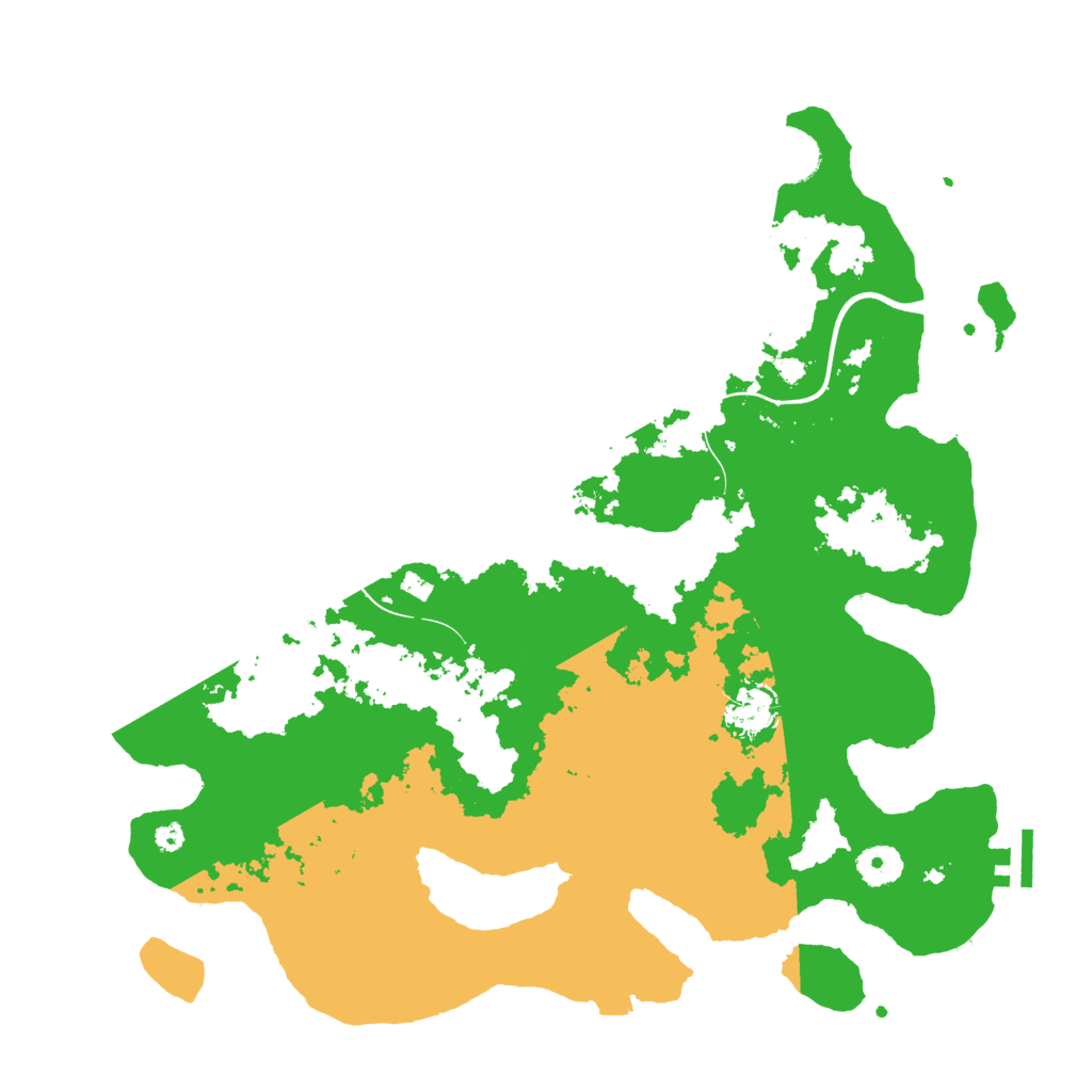 Biome Rust Map: Procedural Map, Size: 3800, Seed: 23199472