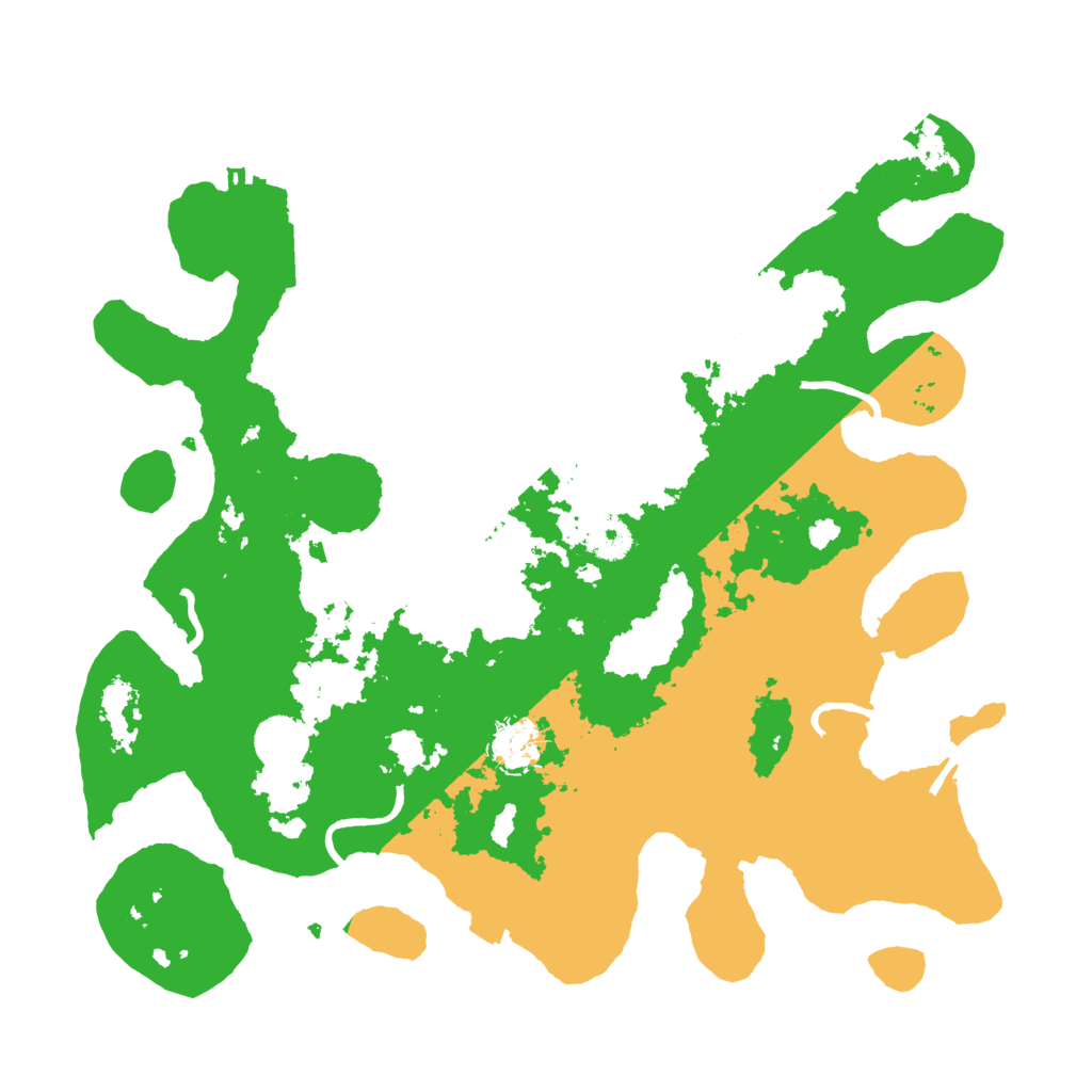 Biome Rust Map: Procedural Map, Size: 3700, Seed: 57523004