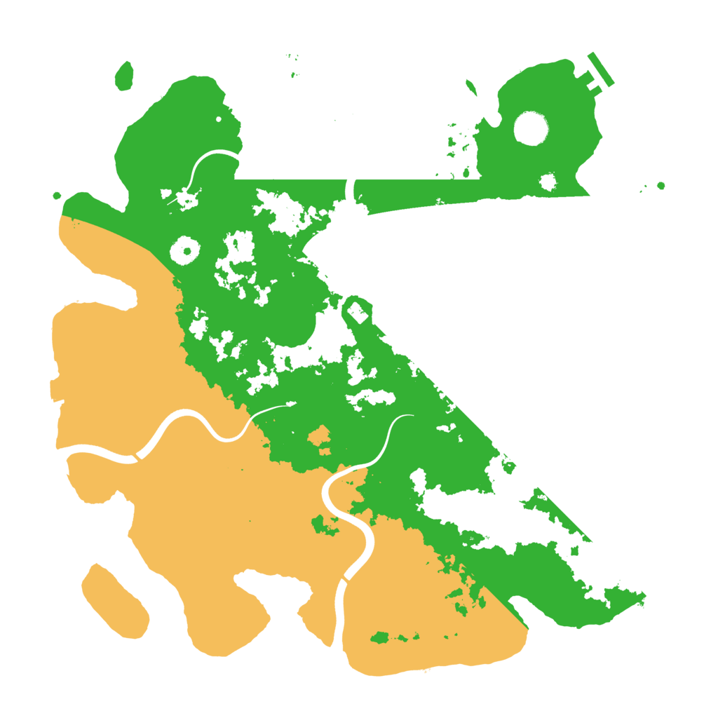 Biome Rust Map: Procedural Map, Size: 3800, Seed: 84529546