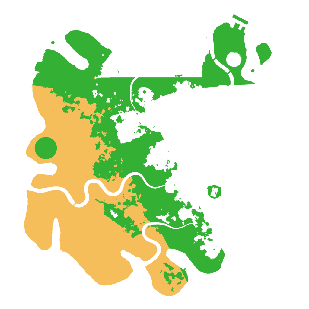 Biome Rust Map: Procedural Map, Size: 3700, Seed: 1158630262