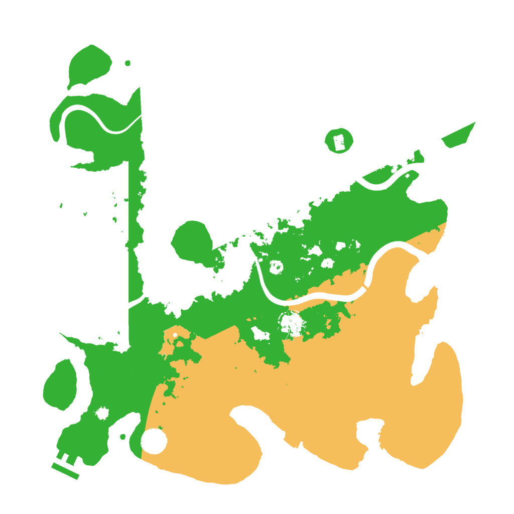 Biome Rust Map: Procedural Map, Size: 3600, Seed: 13110