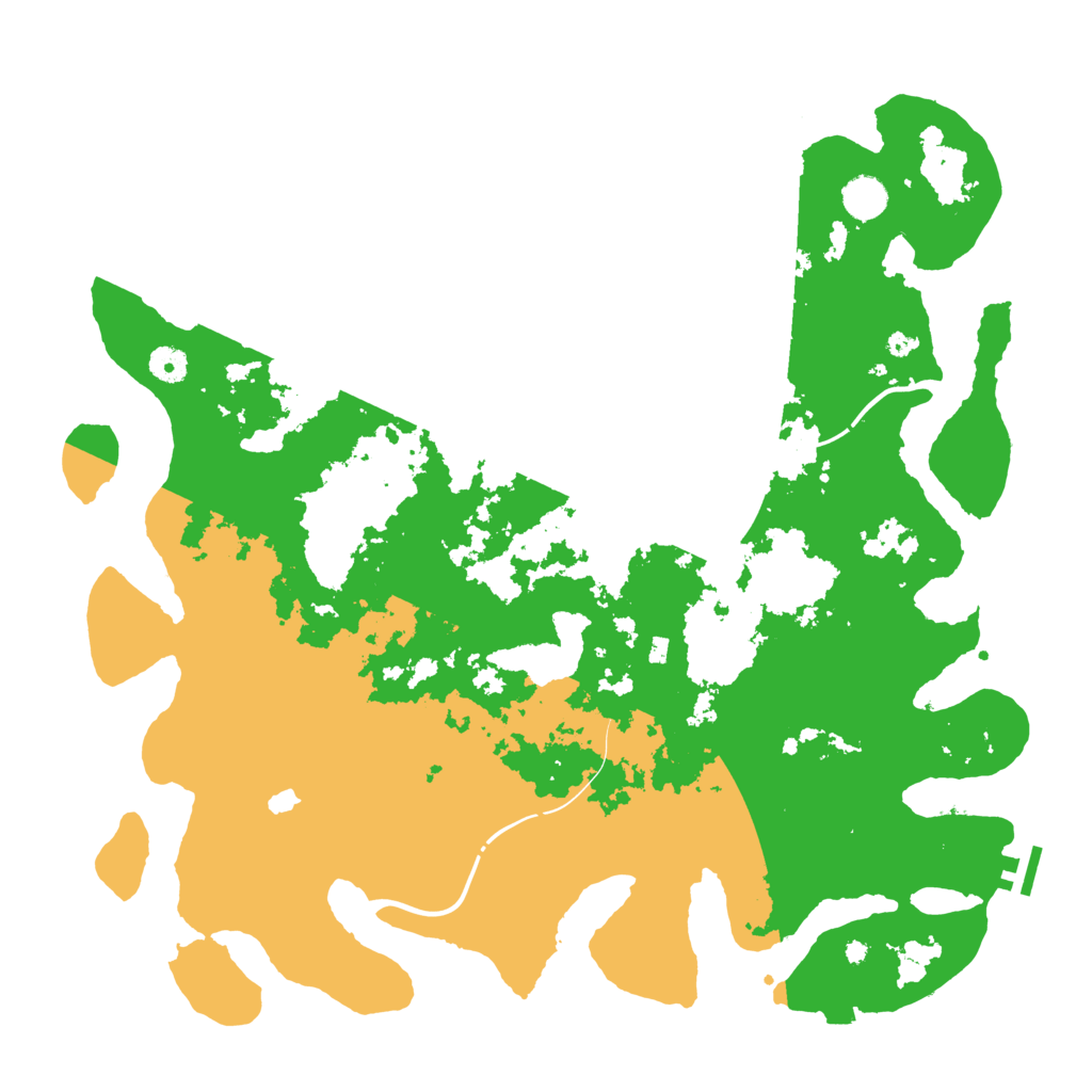 Biome Rust Map: Procedural Map, Size: 4400, Seed: 51147390