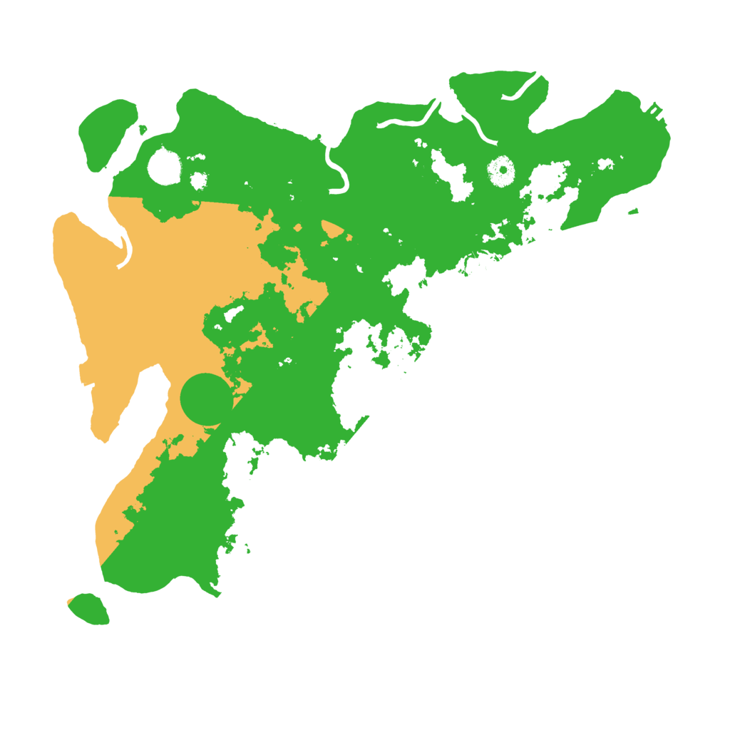 Biome Rust Map: Procedural Map, Size: 3800, Seed: 64553252