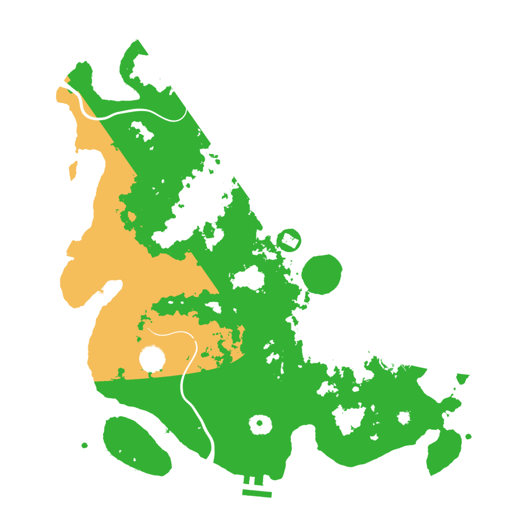Biome Rust Map: Procedural Map, Size: 3600, Seed: 96934332