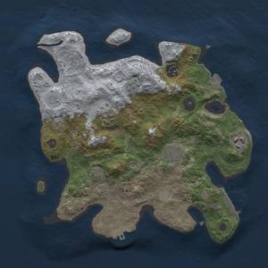 Thumbnail Rust Map: Procedural Map, Size: 3000, Seed: 27915, 13 Monuments