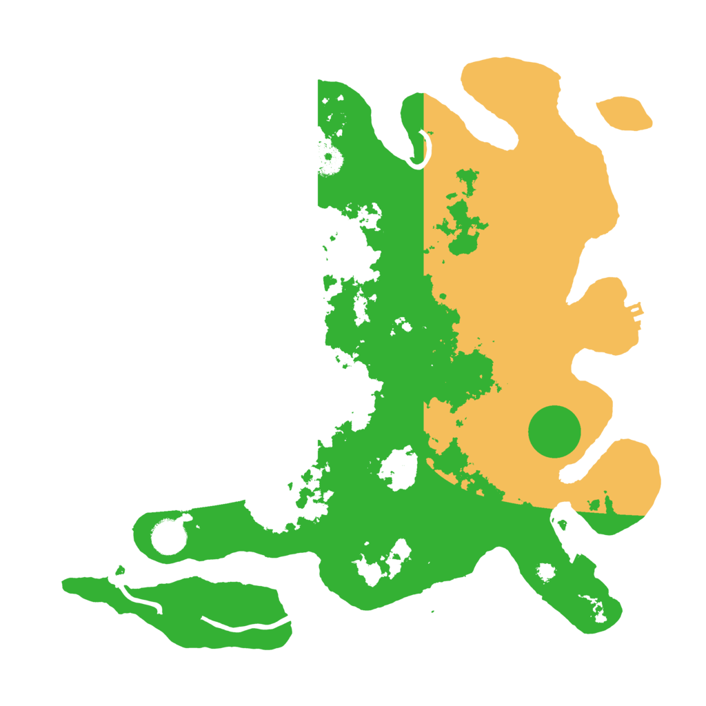 Biome Rust Map: Procedural Map, Size: 3550, Seed: 51646286