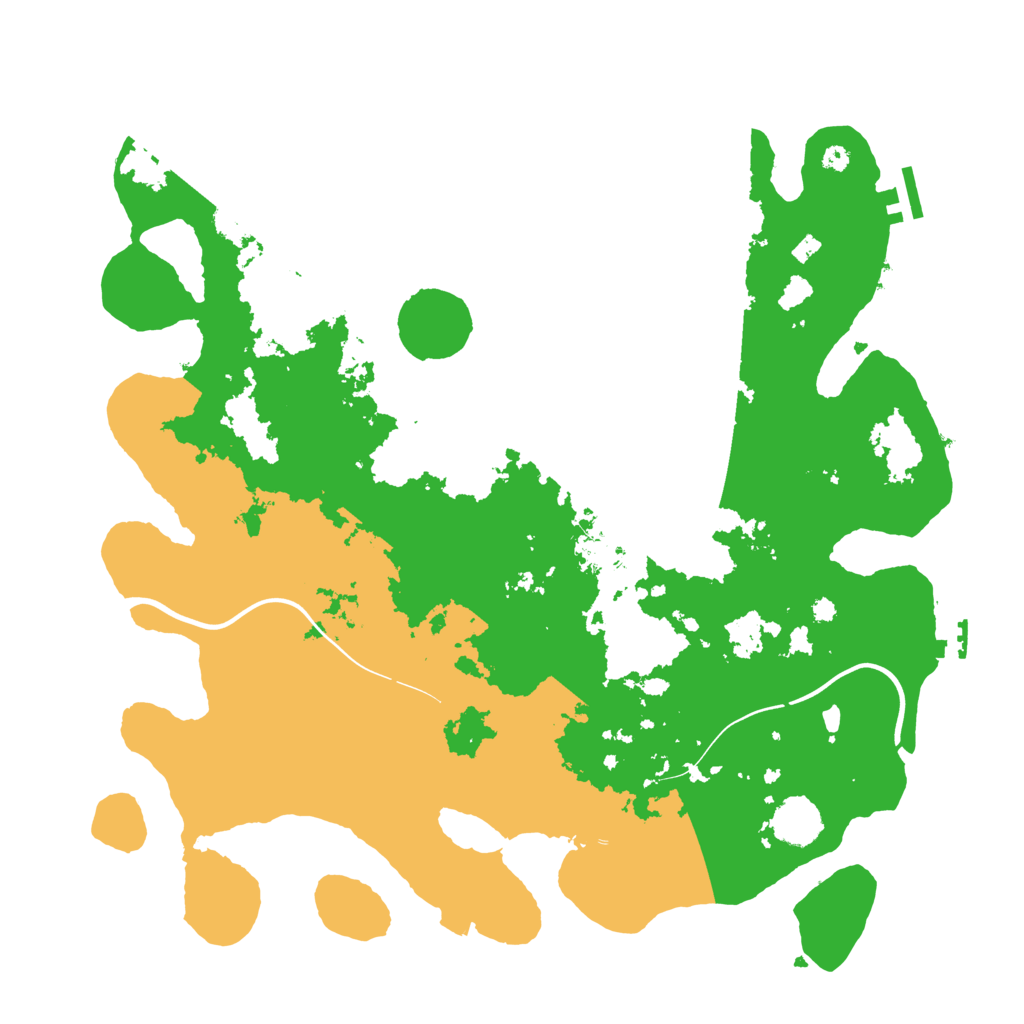 Biome Rust Map: Procedural Map, Size: 3950, Seed: 970048