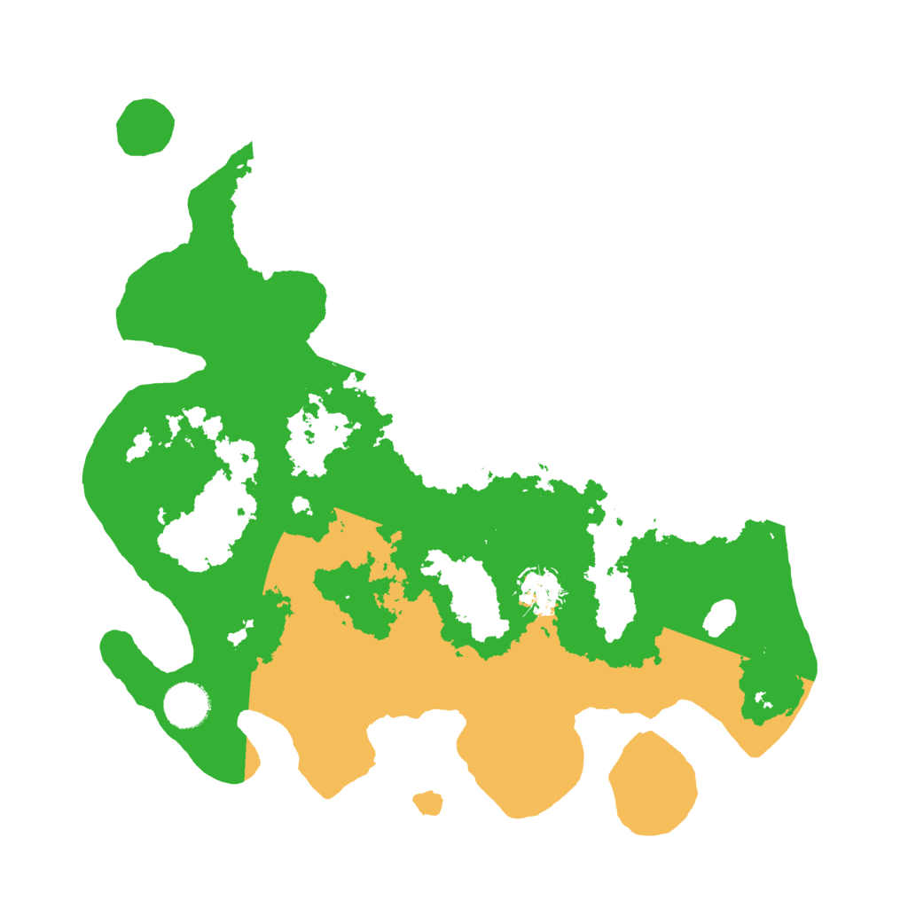 Biome Rust Map: Barren, Size: 3500, Seed: 64342693