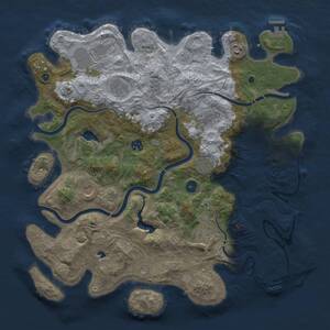 Thumbnail Rust Map: Procedural Map, Size: 4250, Seed: 64201073, 15 Monuments