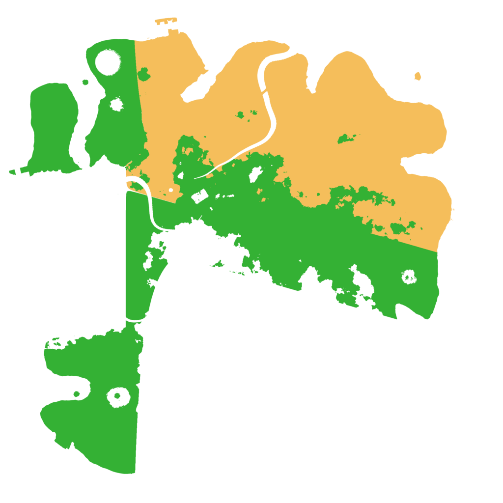 Biome Rust Map: Procedural Map, Size: 3500, Seed: 78727587