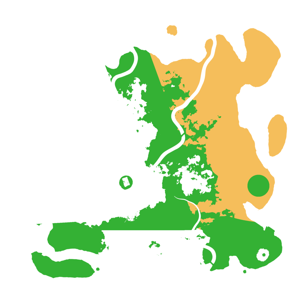 Biome Rust Map: Procedural Map, Size: 3700, Seed: 44271674