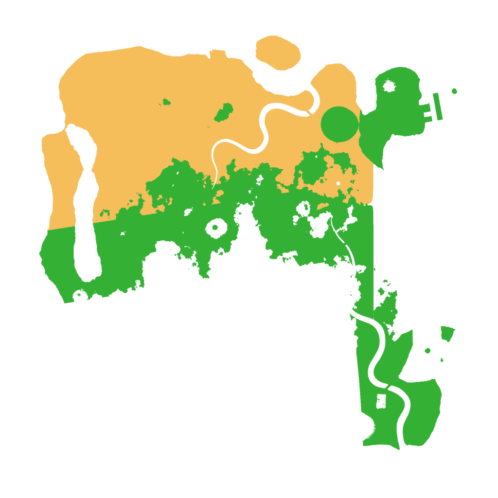 Biome Rust Map: Procedural Map, Size: 3700, Seed: 58747448