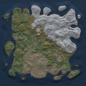 Thumbnail Rust Map: Procedural Map, Size: 4450, Seed: 72552341, 18 Monuments