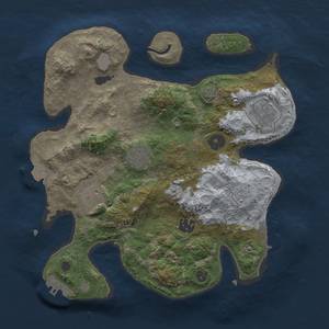 Thumbnail Rust Map: Procedural Map, Size: 3000, Seed: 1429, 11 Monuments