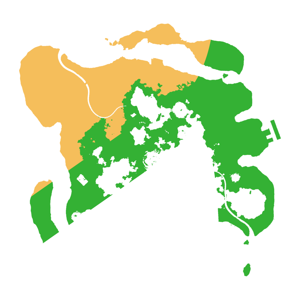 Biome Rust Map: Procedural Map, Size: 3000, Seed: 1376309601