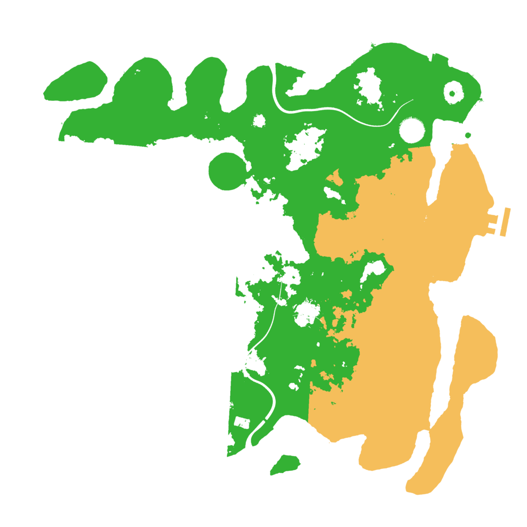 Biome Rust Map: Procedural Map, Size: 3700, Seed: 8829027