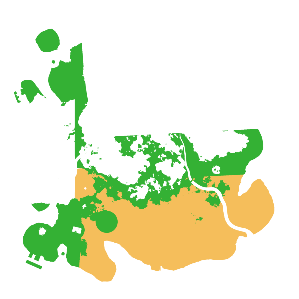 Biome Rust Map: Procedural Map, Size: 3600, Seed: 45586037