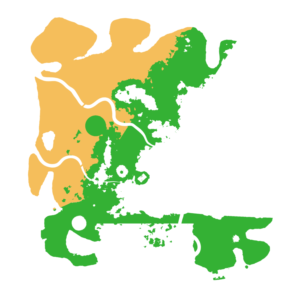 Biome Rust Map: Procedural Map, Size: 3800, Seed: 64757821
