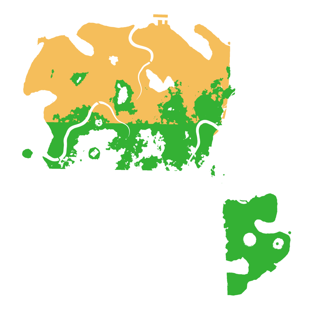 Biome Rust Map: Procedural Map, Size: 4300, Seed: 93675469