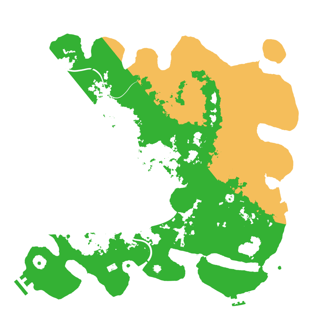 Biome Rust Map: Procedural Map, Size: 3600, Seed: 8435733