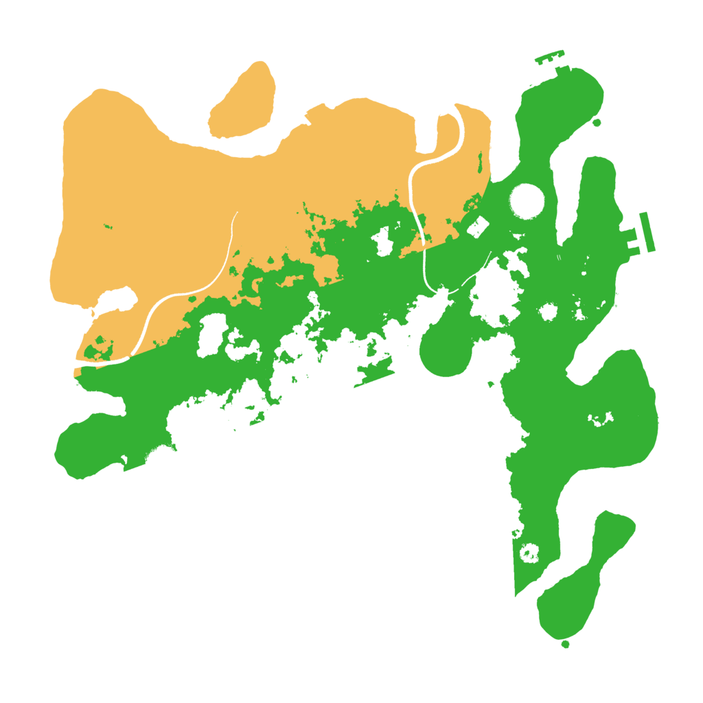 Biome Rust Map: Procedural Map, Size: 3550, Seed: 20085988