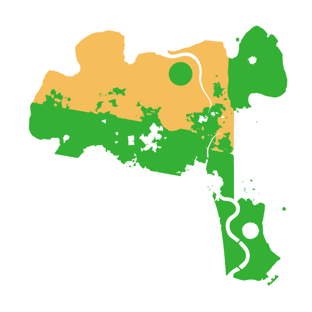 Biome Rust Map: Procedural Map, Size: 3500, Seed: 5197013