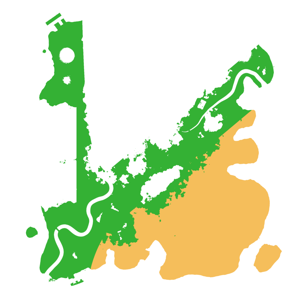 Biome Rust Map: Procedural Map, Size: 3550, Seed: 60016000