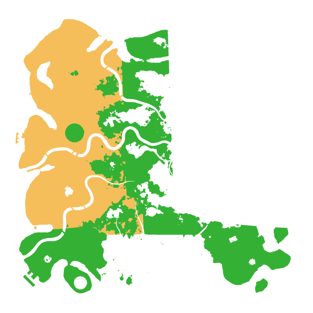 Biome Rust Map: Procedural Map, Size: 4400, Seed: 86536767