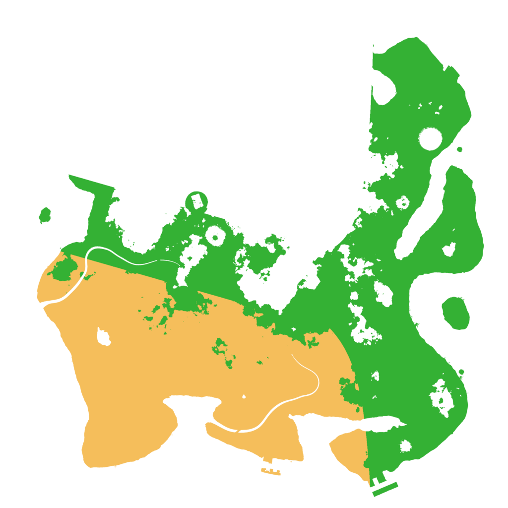 Biome Rust Map: Procedural Map, Size: 3900, Seed: 41374976
