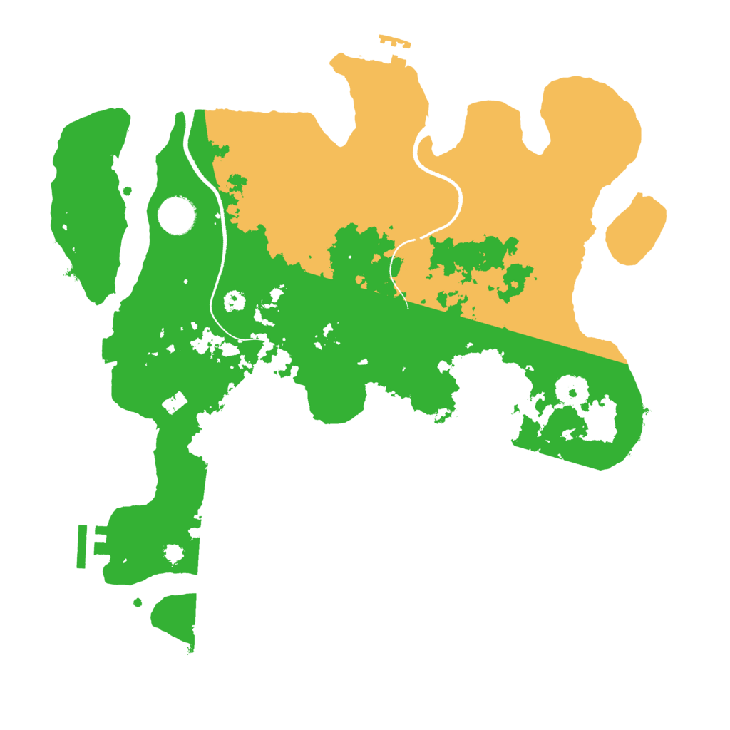 Biome Rust Map: Procedural Map, Size: 3400, Seed: 77905547