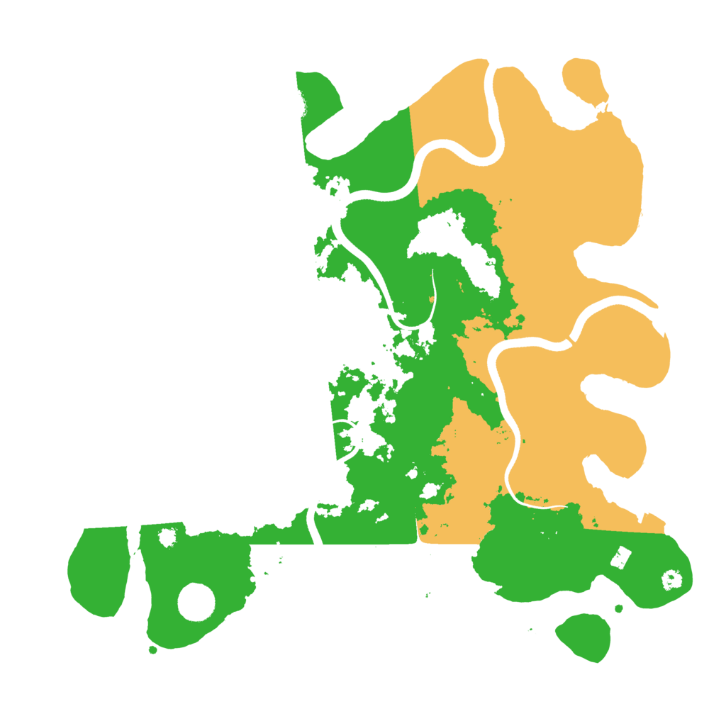 Biome Rust Map: Procedural Map, Size: 3600, Seed: 83028161