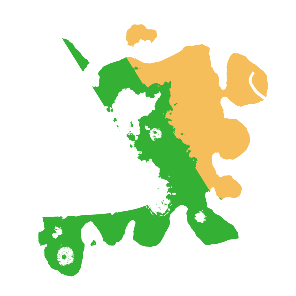 Biome Rust Map: Procedural Map, Size: 2500, Seed: 380379253