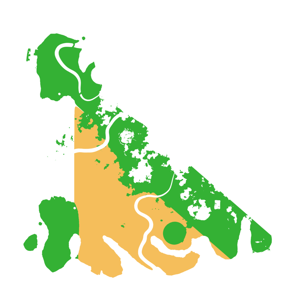 Biome Rust Map: Procedural Map, Size: 3500, Seed: 8123421