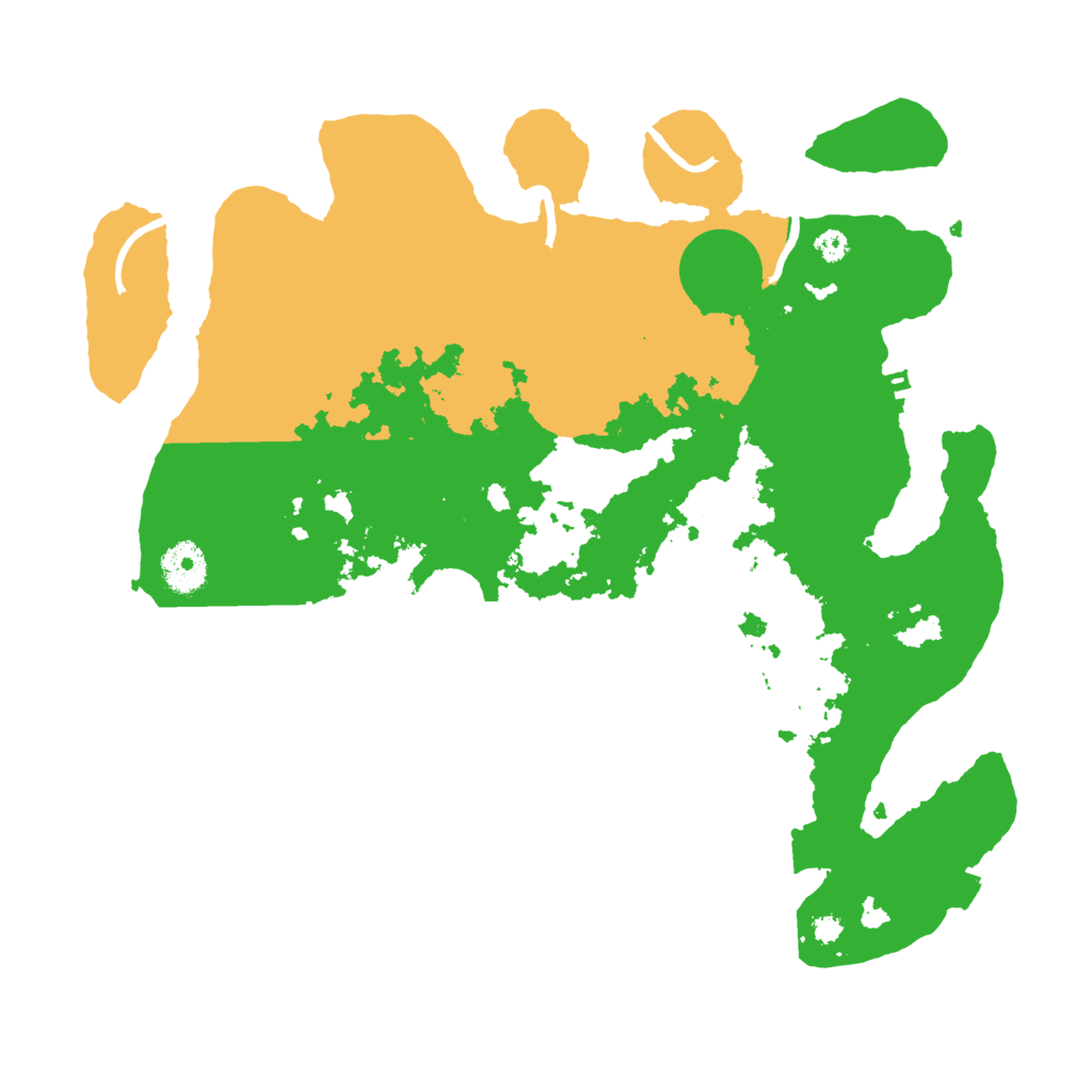 Biome Rust Map: Procedural Map, Size: 3500, Seed: 69666833