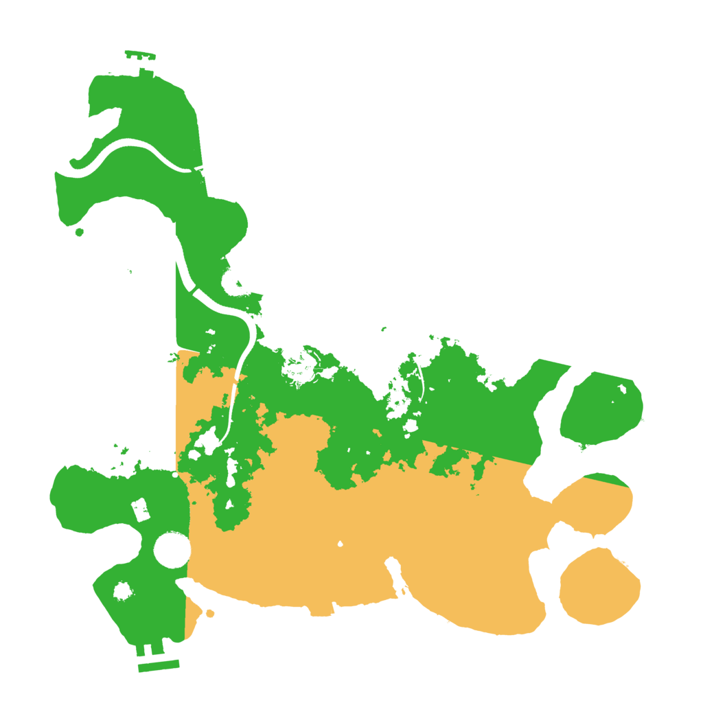 Biome Rust Map: Procedural Map, Size: 3450, Seed: 77484721