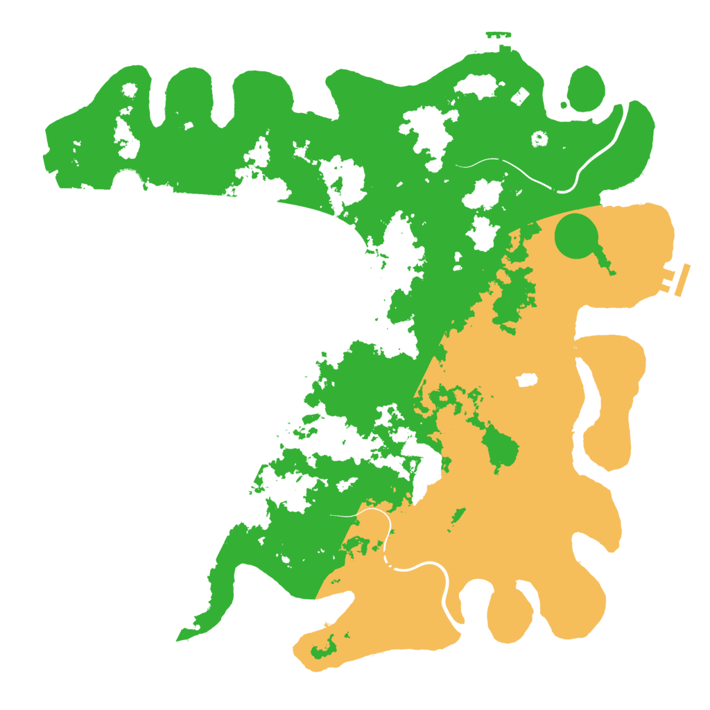 Biome Rust Map: Procedural Map, Size: 4300, Seed: 15609214