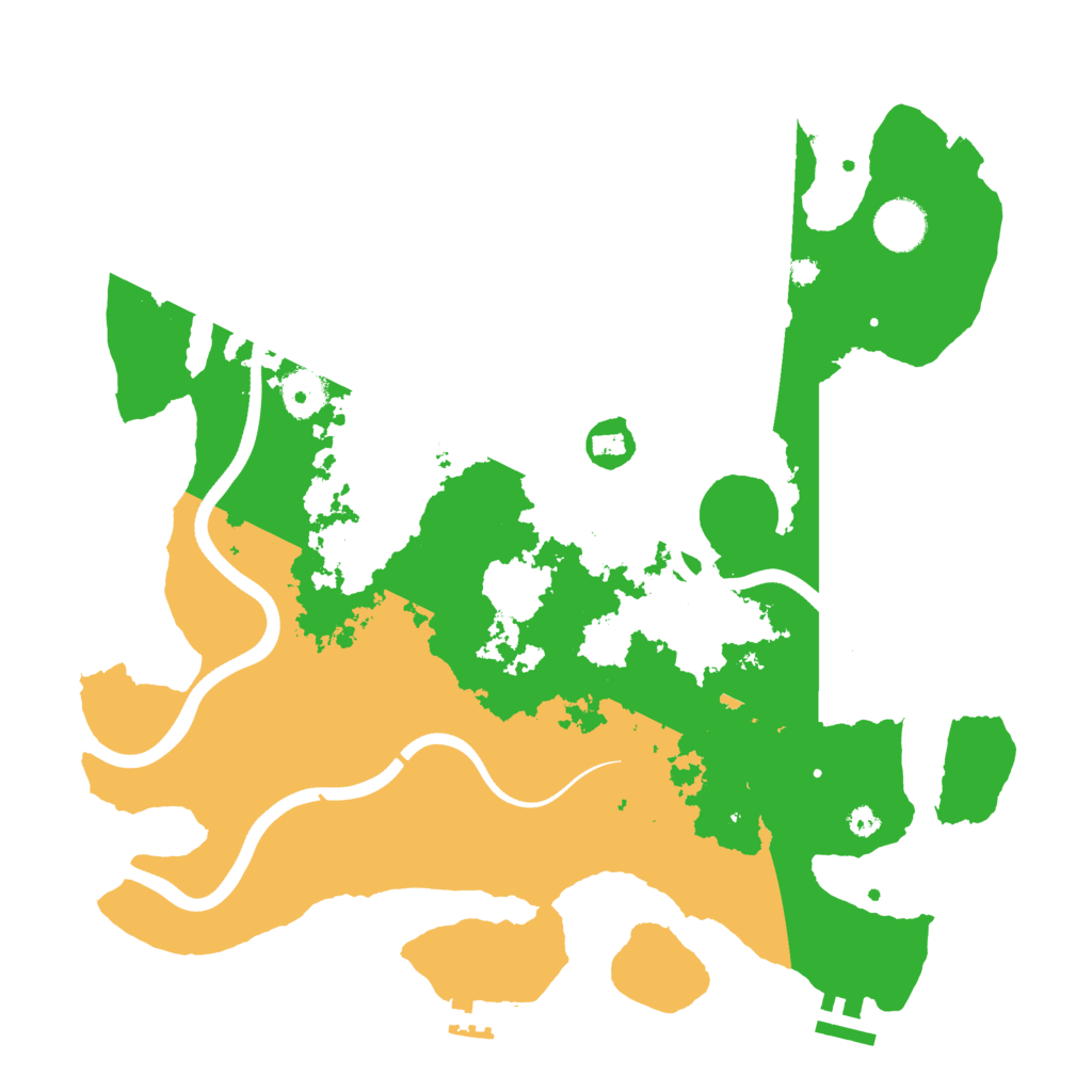 Biome Rust Map: Procedural Map, Size: 3650, Seed: 48412832