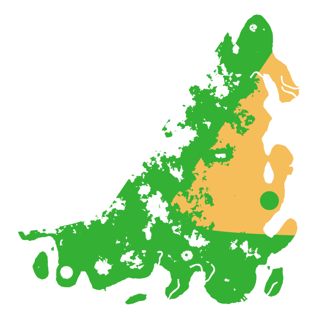 Biome Rust Map: Procedural Map, Size: 4500, Seed: 841078805