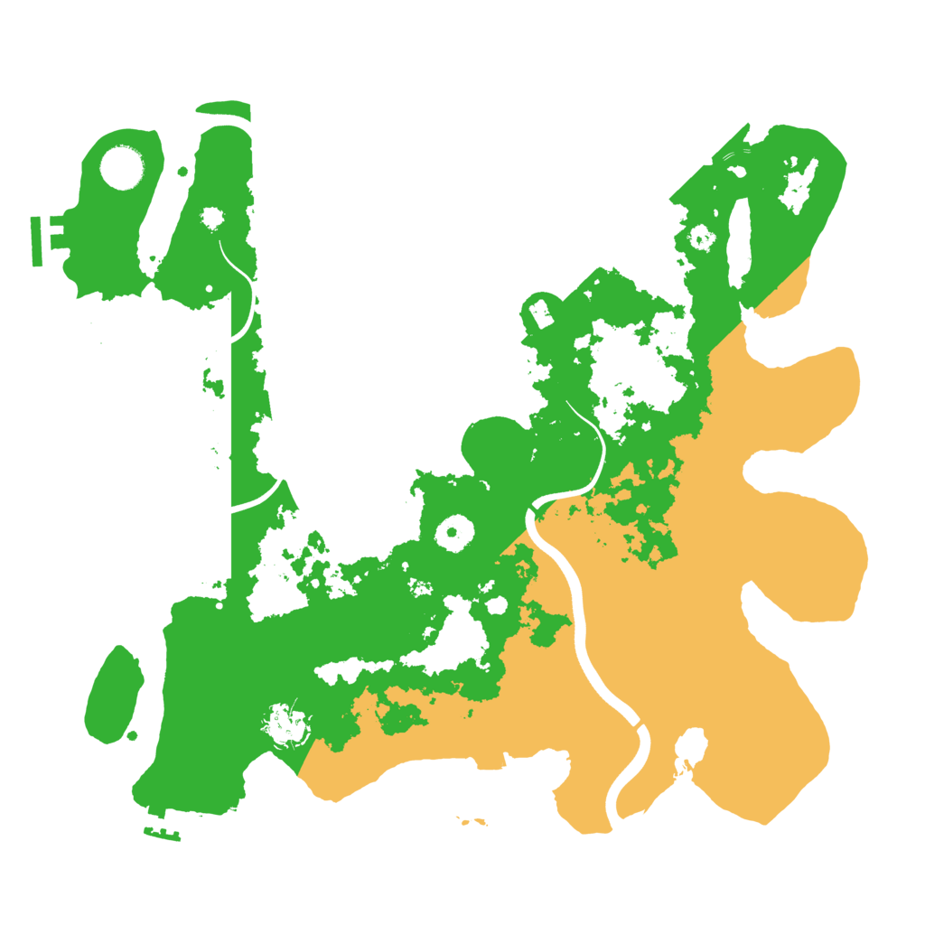 Biome Rust Map: Procedural Map, Size: 3750, Seed: 61071517