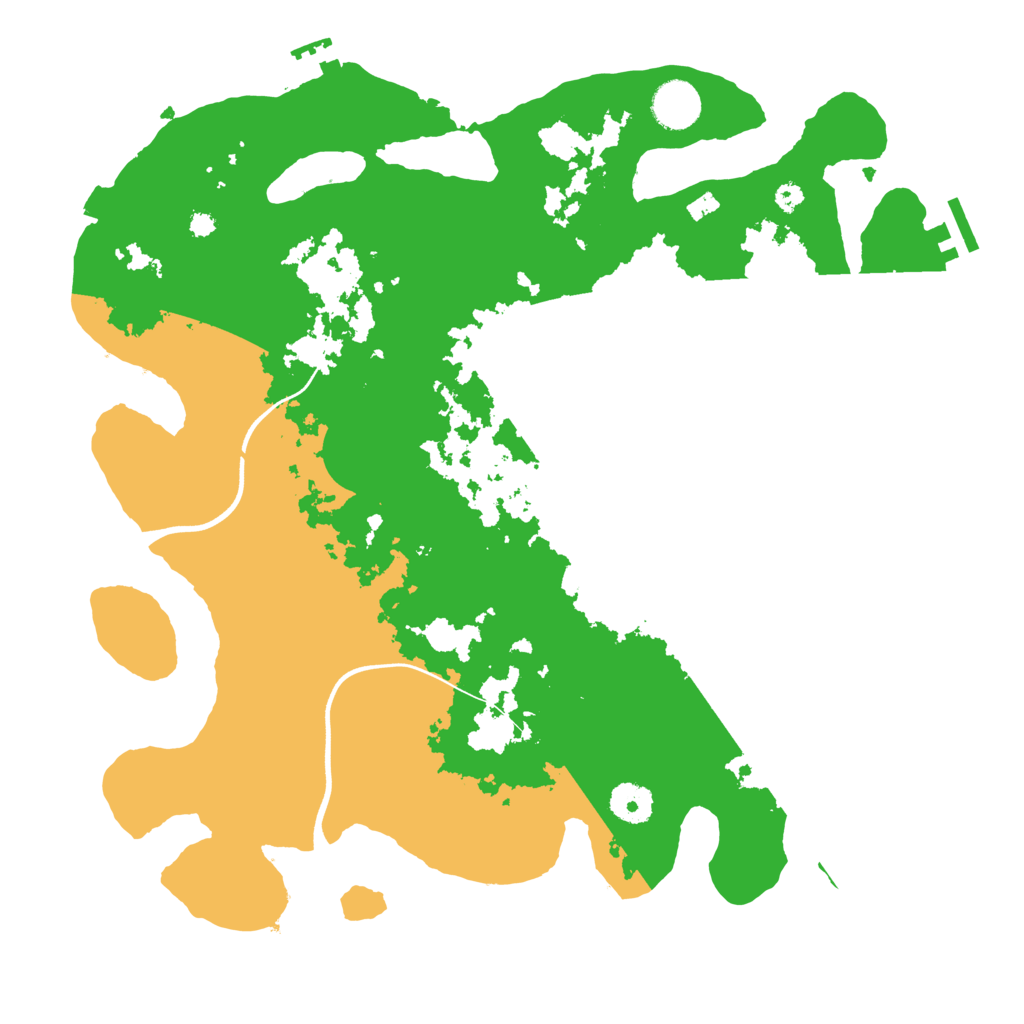 Biome Rust Map: Procedural Map, Size: 3700, Seed: 66695298