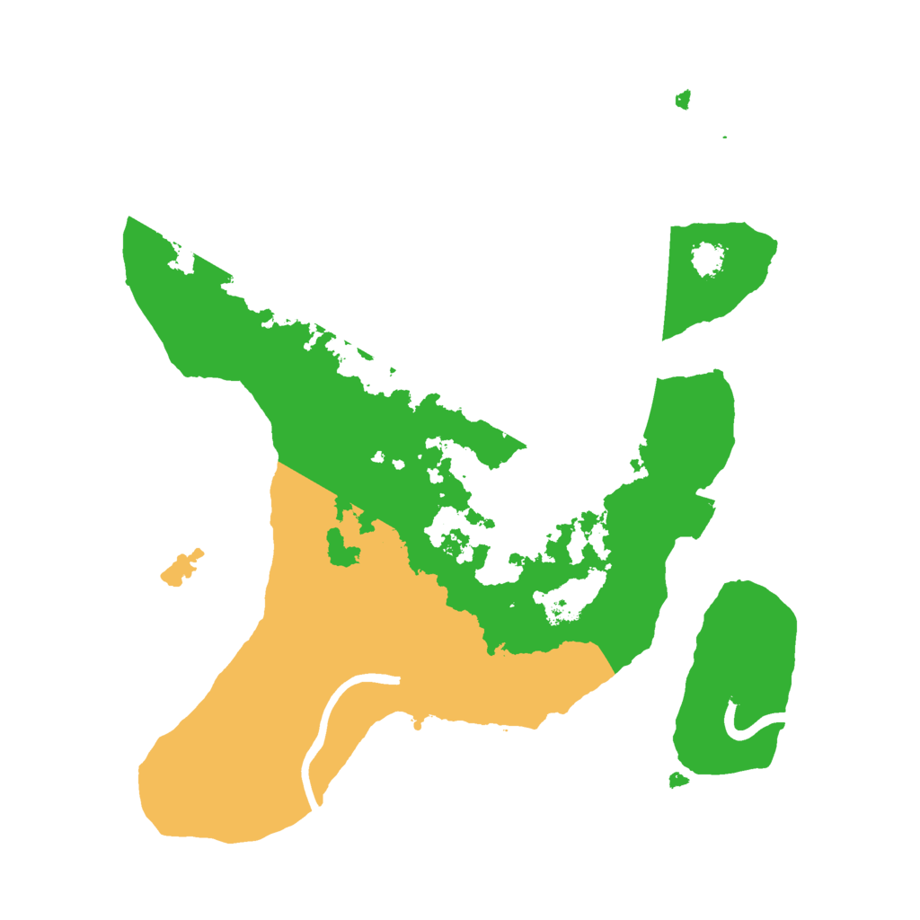 Biome Rust Map: Procedural Map, Size: 2500, Seed: 366176898
