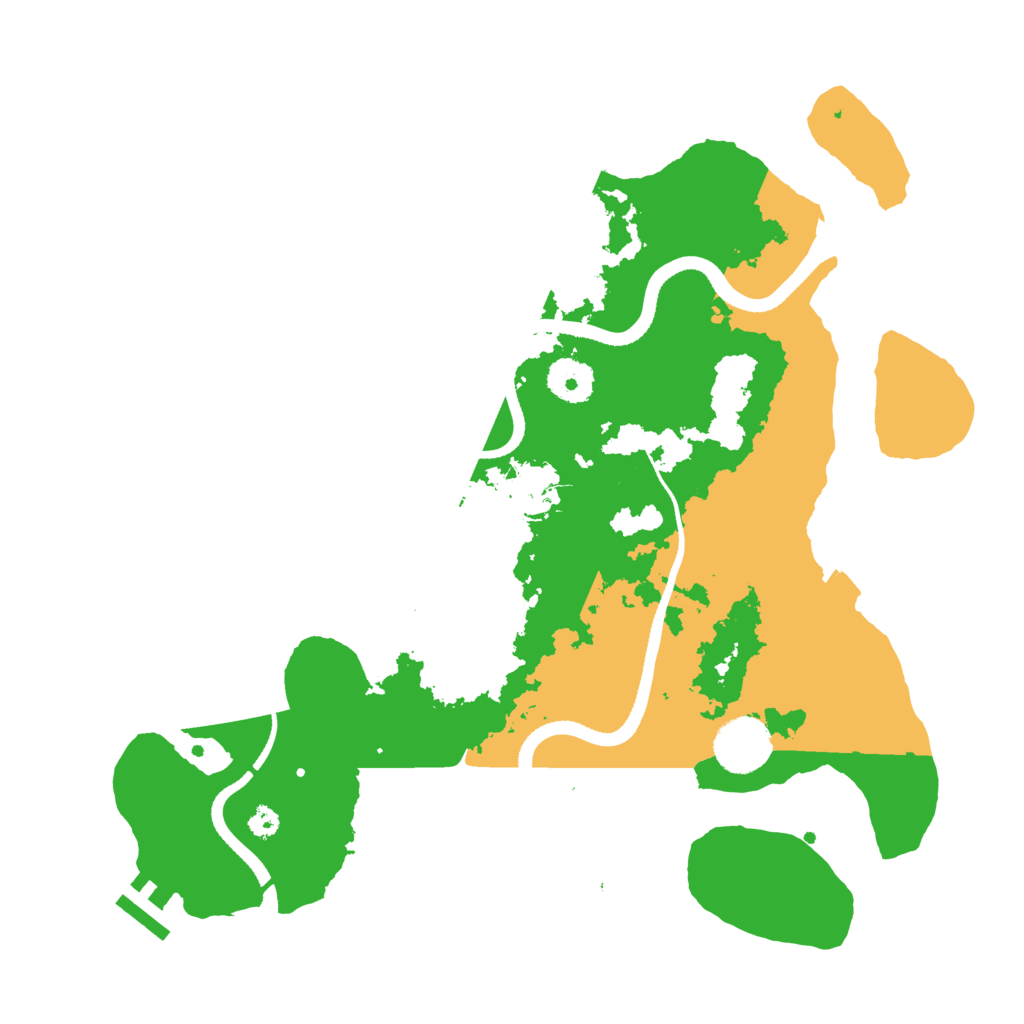 Biome Rust Map: Procedural Map, Size: 3400, Seed: 27990992