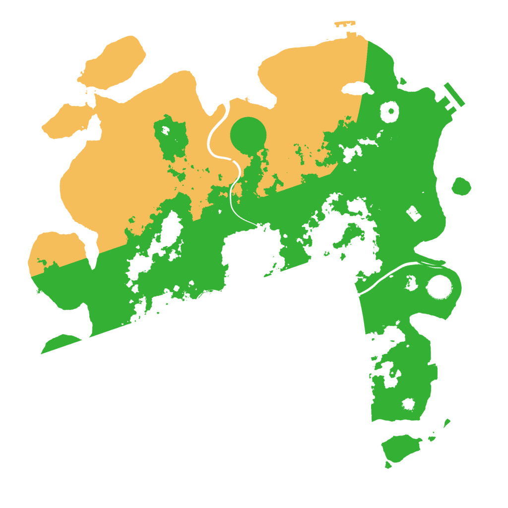 Biome Rust Map: Procedural Map, Size: 3700, Seed: 257831040