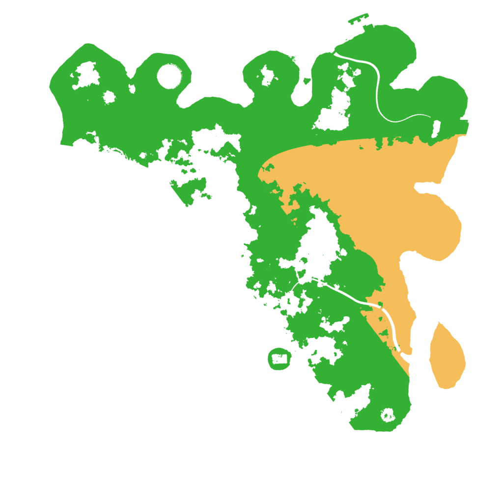 Biome Rust Map: Procedural Map, Size: 3600, Seed: 119682311