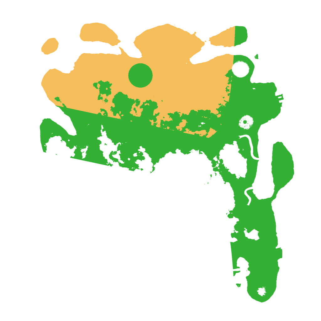 Biome Rust Map: Procedural Map, Size: 3500, Seed: 7346055